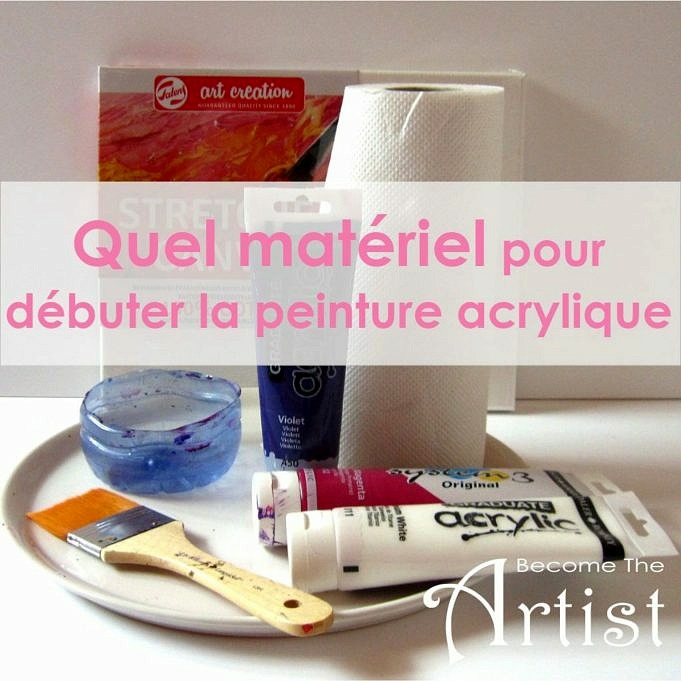 Matériel De Peinture Acrylique. Un Guide Pour Les Débutants